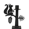 Bengt & Lotta Bengt & Lotta Squirrel candlestick W14.5cm H18cm iron black Bengt & Lotta Bengt & Lotta Squirrel candlestick W14.5cm H18cm iron black