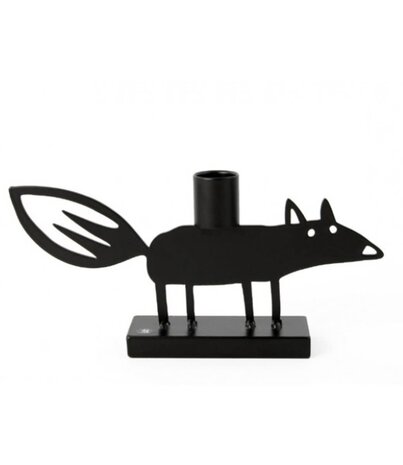 Bengt & Lotta Bengt & Lotta Vos kandelaar H10cm W20cm ijzer zwart Bengt & Lotta Bengt & Lotta Vos kandelaar H10cm W20cm ijzer zwart