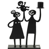 Bengt & Lotta Bengt & Lotta The Family kandelaar H21cm W17cm ijzer zwart Big Bengt & Lotta Bengt & Lotta The Family kandelaar H21cm W17cm ijzer zwart Big