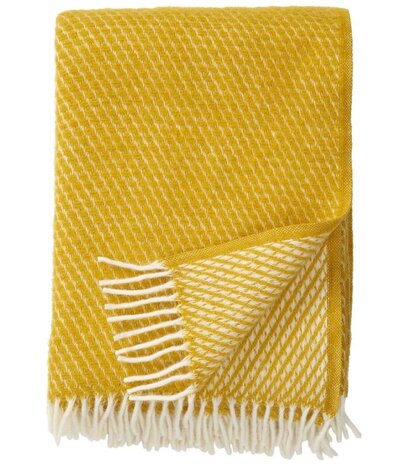 Klippan Klippan Velvet plaid 130x200 saffron of 100% lambs wool Klippan Klippan Velvet plaid 130x200 saffron of 100% lambs wool