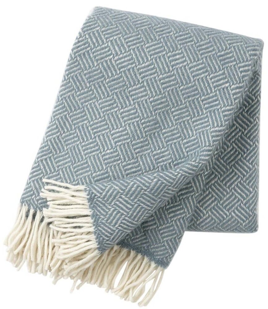 Klippan Klippan Samba plaid 130x200 lead grey made of 100% lambs wool Klippan Klippan Samba plaid 130x200 lead grey made of 100% lambs wool