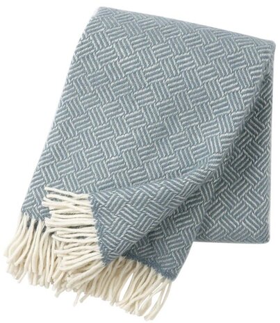 Klippan Klippan Samba plaid 130x200 lead grey made of 100% lambs wool Klippan Klippan Samba plaid 130x200 lead grey made of 100% lambs wool