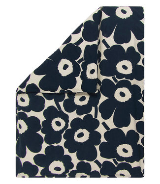 Marimekko Marimekko 240x220cm Dekbedovertrek (excl. kussenslopen) Unikko Donkerblauw