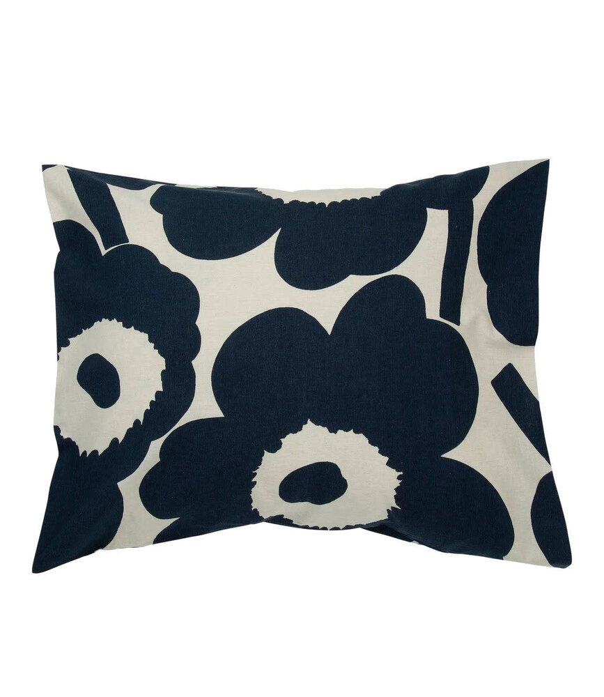 Marimekko Marimekko kussensloop 60x63-65x65 (excl. kussen) Unikko Donkerblauw