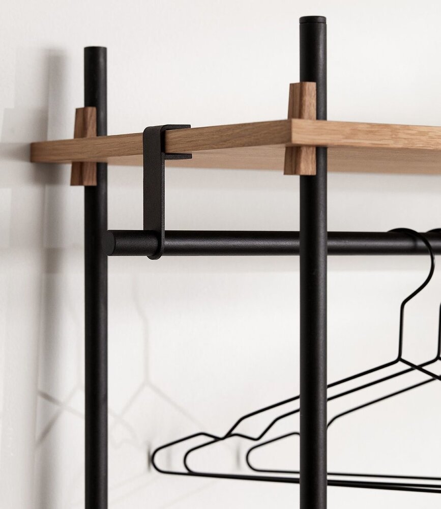 Moebe Moebe Shelving system kledingstang metaal (diverse kleuren) – losse onderdelen Moebe Moebe Shelving system kledingstang metaal (diverse kleuren) – losse onderdelen