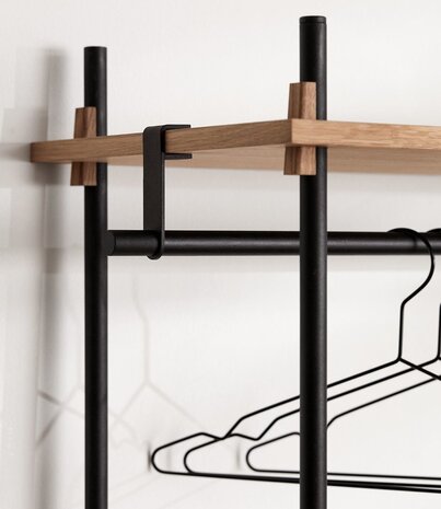 Moebe Moebe Shelving system kledingstang metaal (diverse kleuren) – losse onderdelen Moebe Moebe Shelving system kledingstang metaal (diverse kleuren) – losse onderdelen