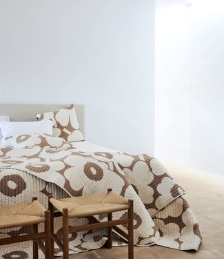 Marimekko Marimekko Unikko quilted bedspread 260x260cm beige