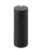 Uyuni Lighting LED Wax stompkaars Ø7,8 x 20cm Rustiek Zwart