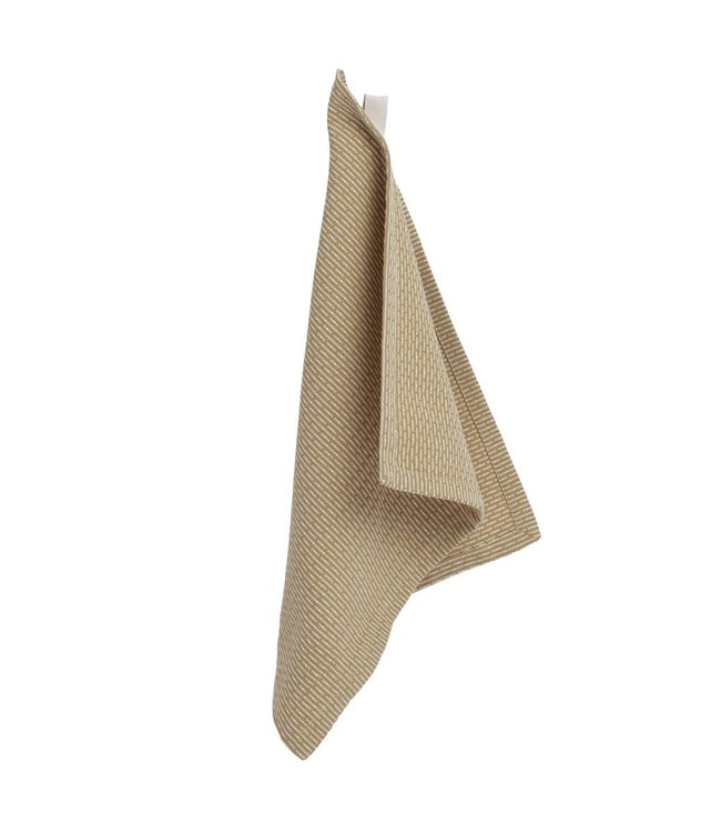 The Organic Company The Organic Company Vaatdoek 30x35cm Khaki Stone GOTS gecertificeerd