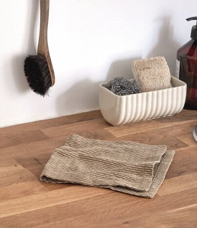 The Organic Company The Organic Company Kitchen Cloth 30x35cm Khaki Stone GOTS certified The Organic Company The Organic Company Kitchen Cloth 30x35cm Khaki Stone GOTS certified