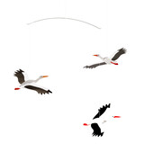 Flensted Mobiles Flensted Mobiles Lucky Storks Ooievaars 47x46cm mobiel Flensted Mobiles Flensted Mobiles Lucky Storks Ooievaars 47x46cm mobiel