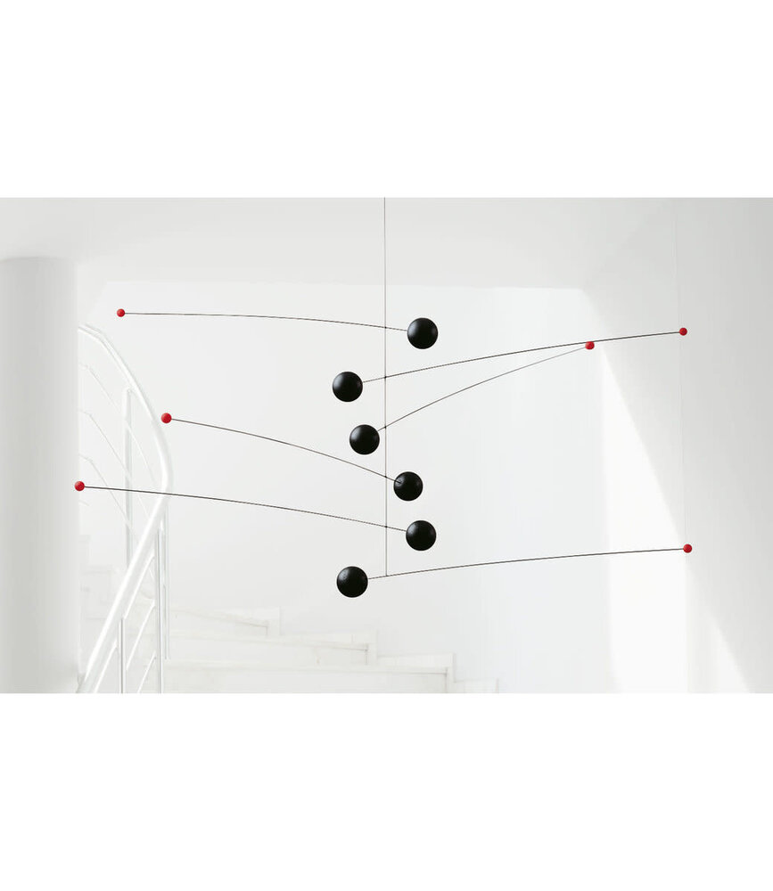 Flensted Mobiles Flensted Mobiles Futura zwart 35x75cm mobiel Flensted Mobiles Flensted Mobiles Futura zwart 35x75cm mobiel