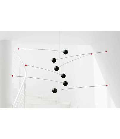 Flensted Mobiles Flensted Mobiles Futura zwart 35x75cm mobiel Flensted Mobiles Flensted Mobiles Futura zwart 35x75cm mobiel