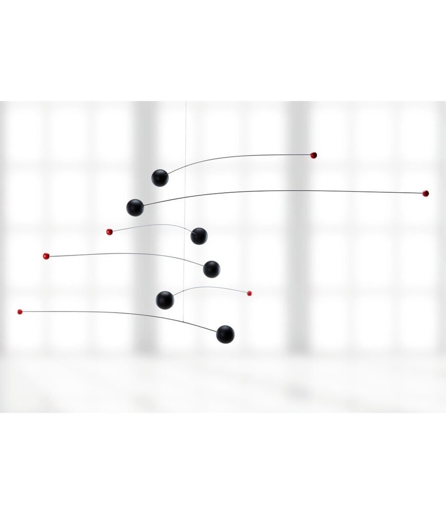 Flensted Mobiles Flensted Mobiles Futura zwart 35x75cm mobiel Flensted Mobiles Flensted Mobiles Futura zwart 35x75cm mobiel