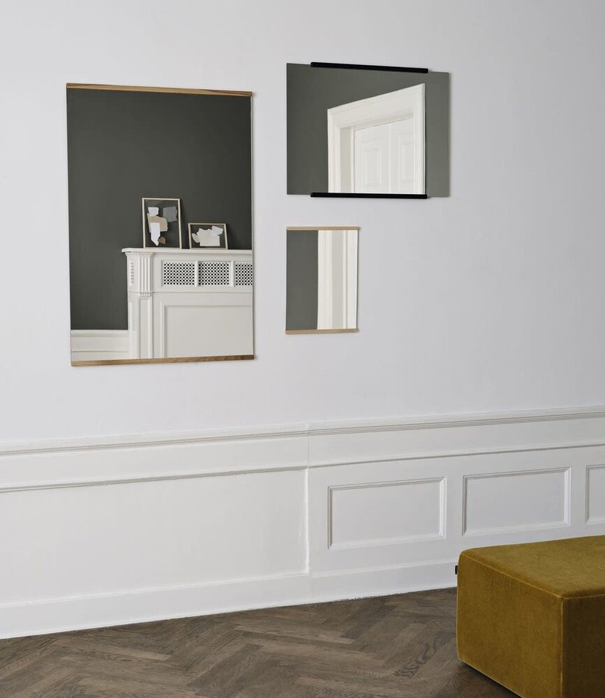 Moebe Moebe Rectangular Wall Mirror 30x40cm Black Moebe Moebe Rectangular Wall Mirror 30x40cm Black