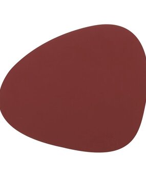 LIND DNA LIND DNA Placemat Curve L Nupo Gerecycled Leer rood LIND DNA LIND DNA Placemat Curve L Nupo Gerecycled Leer rood