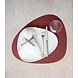 LIND DNA LIND DNA Placemat Curve L Nupo Gerecycled Leer rood LIND DNA LIND DNA Placemat Curve L Nupo Gerecycled Leer rood