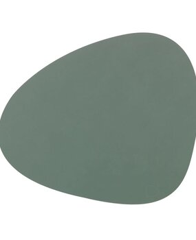 LIND DNA LIND DNA Placemat Curve L Nupo Gerecycled Leer pastel groen LIND DNA LIND DNA Placemat Curve L Nupo Gerecycled Leer pastel groen