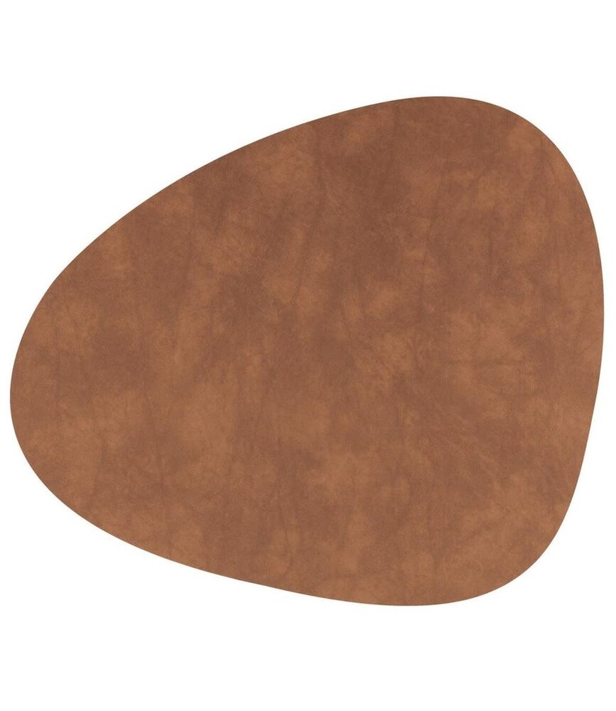 LIND DNA LIND DNA Placemat Curve L Nupo Gerecycled Leer nature LIND DNA LIND DNA Placemat Curve L Nupo Gerecycled Leer nature