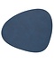 LIND DNA Placemat Curve L Nupo Gerecycled Leer middernacht blauw