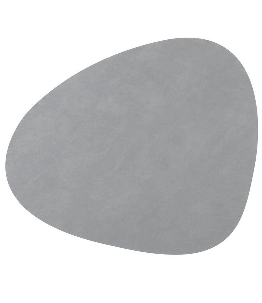 LIND DNA LIND DNA Placemat Curve L Nupo Gerecycled Leer lichtgrijs LIND DNA LIND DNA Placemat Curve L Nupo Gerecycled Leer lichtgrijs