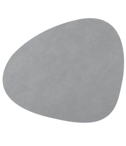 LIND DNA LIND DNA Placemat Curve L Nupo Gerecycled Leer lichtgrijs LIND DNA LIND DNA Placemat Curve L Nupo Gerecycled Leer lichtgrijs
