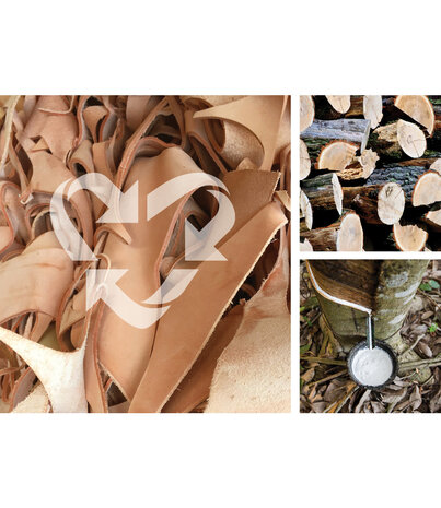 LIND DNA LIND DNA Glas Onderzetter Square Nupo Gerecycled Leer nature LIND DNA LIND DNA Glas Onderzetter Square Nupo Gerecycled Leer nature