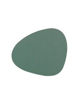LIND DNA LIND DNA Glas Onderzetter Curve Nupo Gerecycled Leer pastel groen
