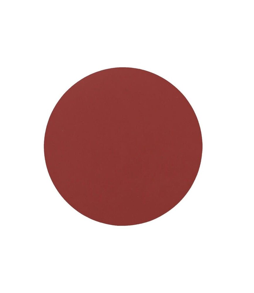 LIND DNA LIND DNA Glass Mat Circle Nupo Recycled Leather Red LIND DNA LIND DNA Glass Mat Circle Nupo Recycled Leather Red