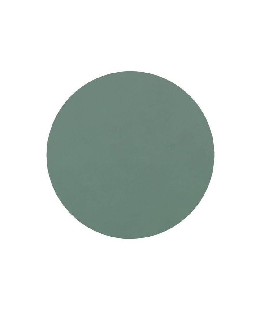 LIND DNA LIND DNA Glas Onderzetter Circle Nupo Gerecycled Leer pastel groen