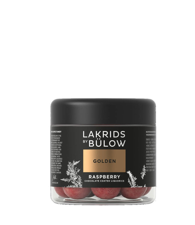 Lakrids by Bülow LAKRIDS BY BÜLOW - Lakrids GOLD Raspberry  - Small 125g - Chocolate coated liquorice