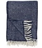 Klippan Chevron wollen plaid 130x200 van 100% eco lamswol Dark denim Klippan Chevron wollen plaid 130x200 van 100% eco lamswol Dark denim