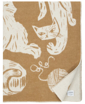 Lapuan Kankurit Lapuan Kankurit Kissanpäivät wollen plaid 130x180 cognac Lapuan Kankurit Lapuan Kankurit Kissanpäivät wollen plaid 130x180 cognac