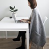 Lapuan Kankurit Lapuan Kankurit Uni wool scarf with pockets 60x170 grey Lapuan Kankurit Lapuan Kankurit Uni wool scarf with pockets 60x170 grey