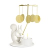 Dottir Nordic Design Dottir Winter Stories Squirrel with Angel Chime Candlestick Dottir Nordic Design Dottir Winter Stories Squirrel with Angel Chime Candlestick
