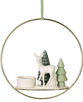 Dottir Nordic Design Dottir Winter Stories Bambi Hanging Votive Ring theelichthouder Dottir Nordic Design Dottir Winter Stories Bambi Hanging Votive Ring theelichthouder