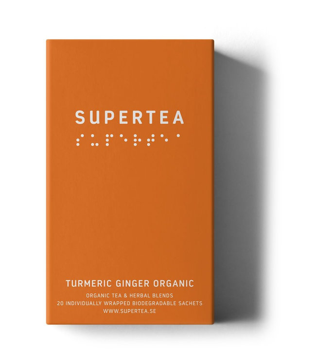 Teministeriet Teministerite Supertea Turmeric Ginger Organic tea and herbal blends 20 bags
