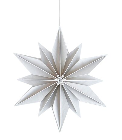 LOVI Lovi Decor Star 36cm Berkenhout wit 3D DIY pakket LOVI Lovi Decor Star 36cm Berkenhout wit 3D DIY pakket