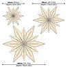 LOVI Lovi Decor Star 24cm Berkenhout wit 3D DIY pakket LOVI Lovi Decor Star 24cm Berkenhout wit 3D DIY pakket