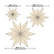LOVI Lovi Decor Star 24cm Berkenhout naturel 3D DIY pakket LOVI Lovi Decor Star 24cm Berkenhout naturel 3D DIY pakket
