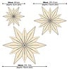LOVI Lovi Birchwood Star 48cm cinnamon 3D DIY package LOVI Lovi Birchwood Star 48cm cinnamon 3D DIY package