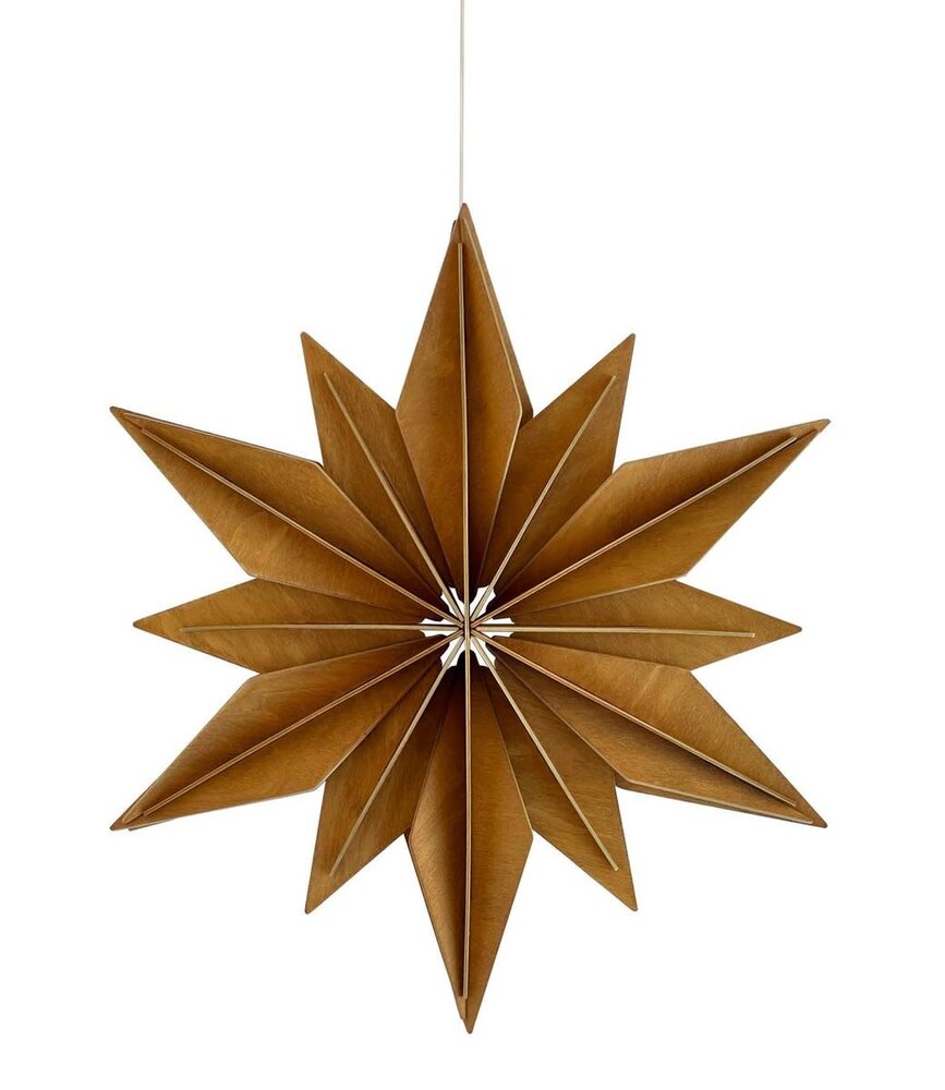 LOVI Lovi Birchwood Star 48cm cinnamon 3D DIY package LOVI Lovi Birchwood Star 48cm cinnamon 3D DIY package