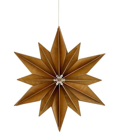 LOVI Lovi Birchwood Star 48cm cinnamon 3D DIY package LOVI Lovi Birchwood Star 48cm cinnamon 3D DIY package