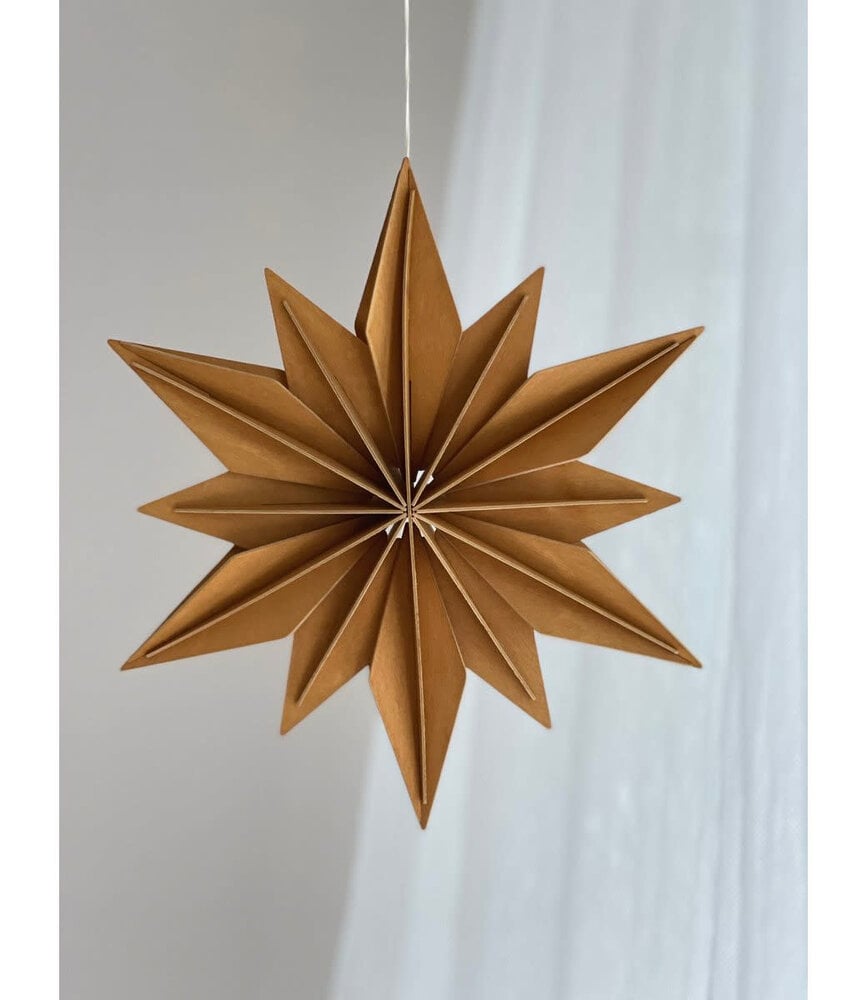 LOVI Lovi Birchwood Star 48cm cinnamon 3D DIY package LOVI Lovi Birchwood Star 48cm cinnamon 3D DIY package