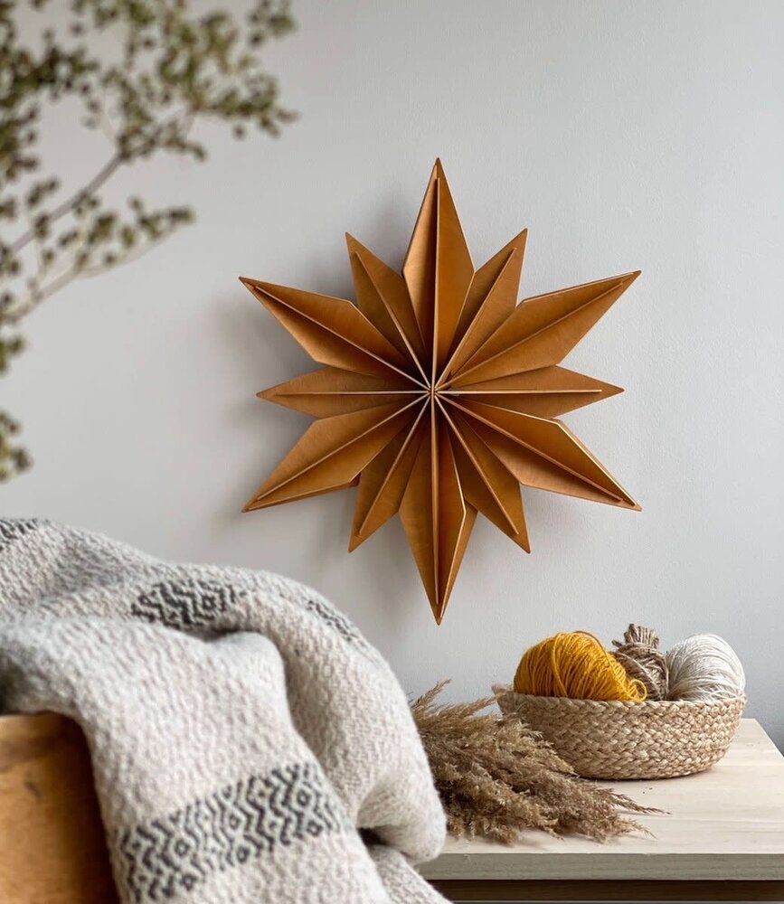 LOVI Lovi Birchwood Star 48cm cinnamon 3D DIY package LOVI Lovi Birchwood Star 48cm cinnamon 3D DIY package