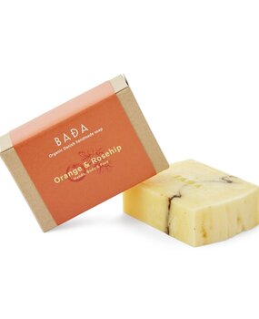 Bada Bada Organic Soap Orange and Rosehip Organic Danish Handmade Soap