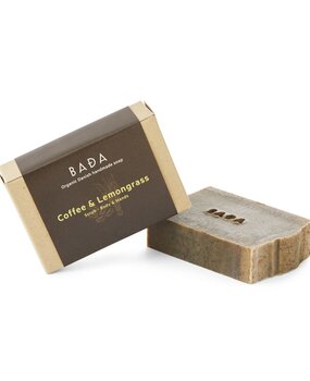Bada Bada Organic Soap Coffee and Lemongrass Organic Danish Handmade Soap
