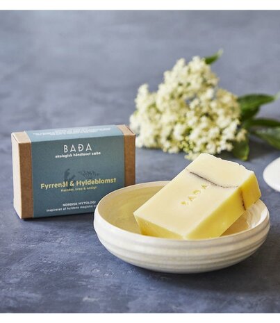 Bada Bada Organic Soap Pine Needle and Elderflower Organic Danish Handmade Soap