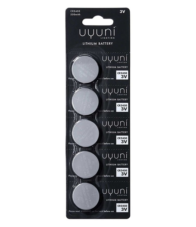 Uyuni Lighting Uyuni Lighting CR2450 Batteries 5 pieces for LED tea light premium