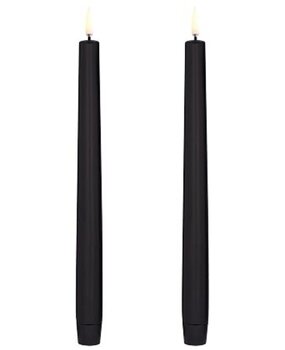 Uyuni Lighting Uyuni Lighting LED Wax  dinerkaars 2 st Ø2,3 x 25cm zwart